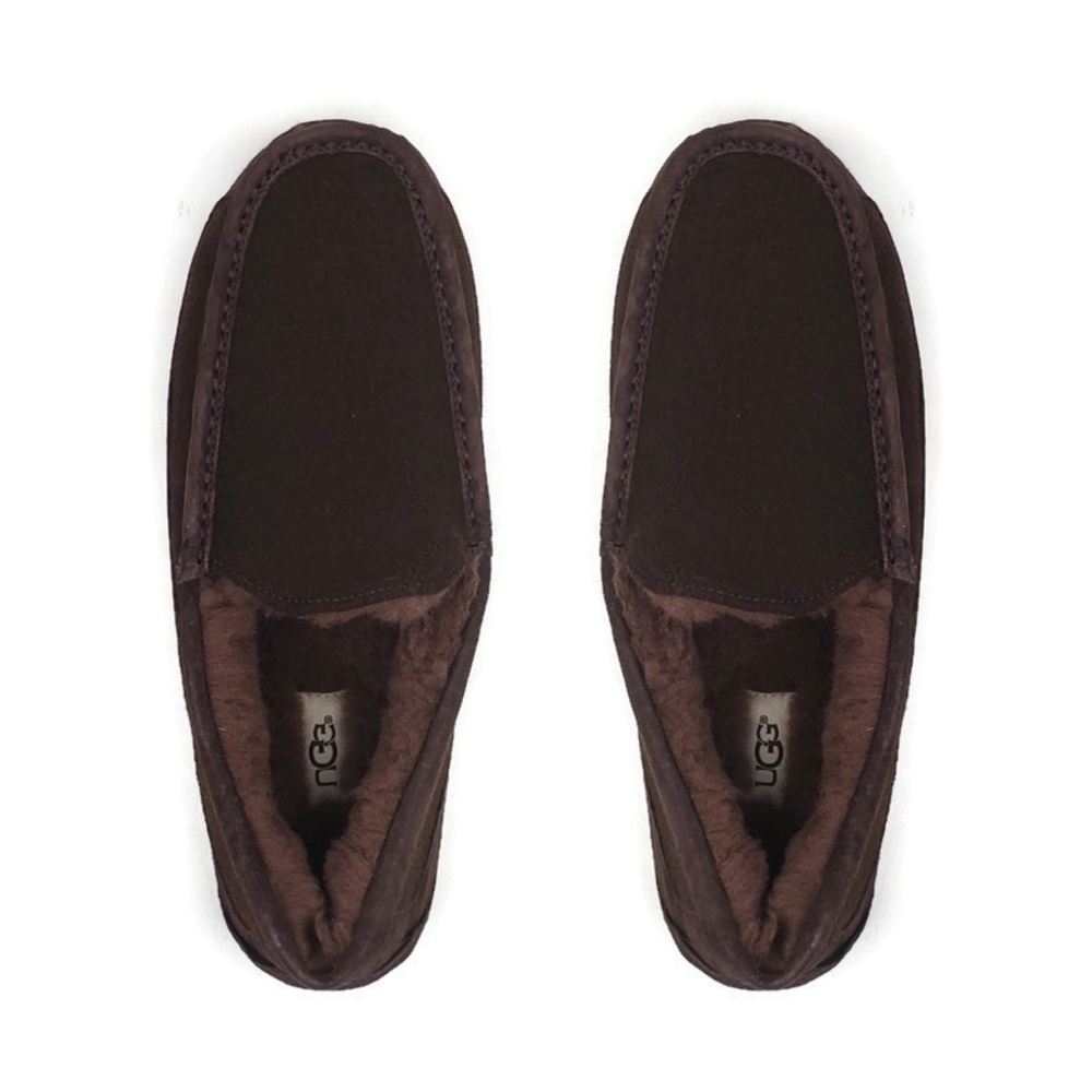 UGG Ascot Wool Suede Moc Toe Slippers Sz 10 - Picture 8 of 12